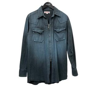 エムエーエスユー MASU 24SS MASUBOYS WESTERN SHIRT ウエスタンシャツ MBSS-SH0324 ブルー×ブラック サイズ