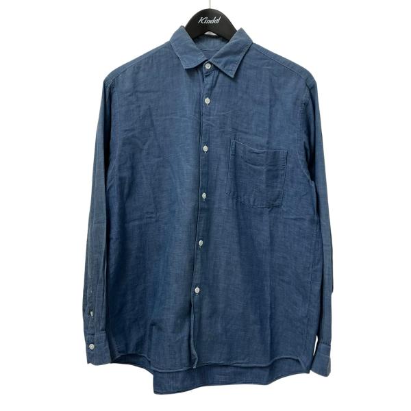 コモリ COMOLI ベタシャンコモリシャツ シャンブレーシャツ I01-02002 ブルー サイズ...