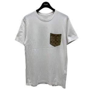 コーチ COACH ポケットTシャツ F75710 ホワイト サイズ：S｜kindal