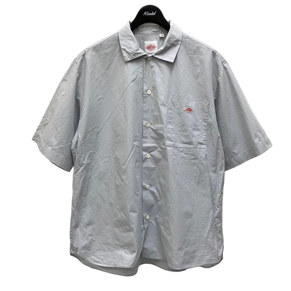 ダントン DANTON ショートスリーブワークシャツ ライトグレー サイズ：42