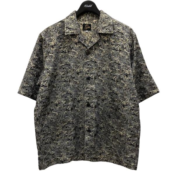 ニードルス Needles Cabana Shirt　カバナシャツ グレー×ゴールド サイズ：M