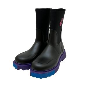 【値下げ】OFFWHITE NEW RAINBOOT SPONGE ブーツ 0MIE007S22MAT0011032 ブラック サイズ：44 (堅田店)｜kindal