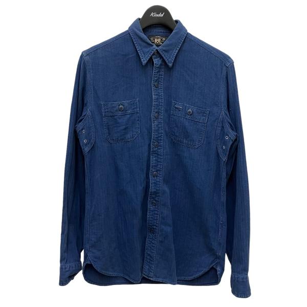 【値下げ】RRL ワークシャツ ブルー サイズ：Ｓ (堅田店)