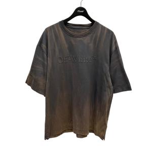 オフホワイト OFFWHITE クルーネックTシャツ OMAA120S23JER015 Bookish Laund ブラウン サイズ：Ｌ｜kindal