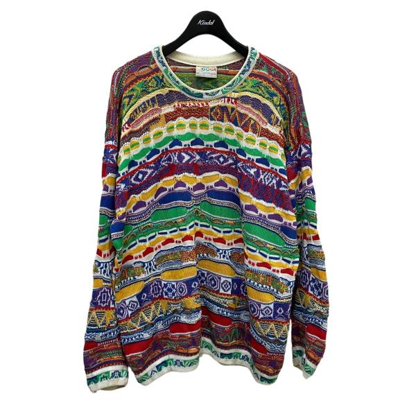 クージー COOGI コットン 3Gニット レッド×パープル サイズ：XL