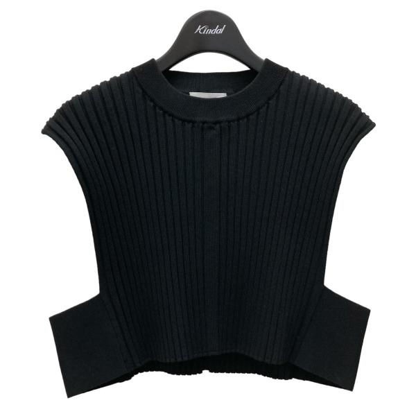 ハイク HYKE WIDE RIBBED CROPPED VEST　ニットベスト 222-11296...