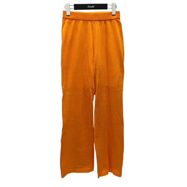 アメリ AMERI シアーニットパンツ 01210850690 オレンジ サイズ：S