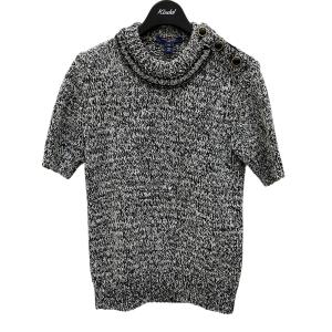 LOUIS VUITTON ラインストーン ツイード ニット コットン半袖ニット グレー サイズ：XS (堅田店)