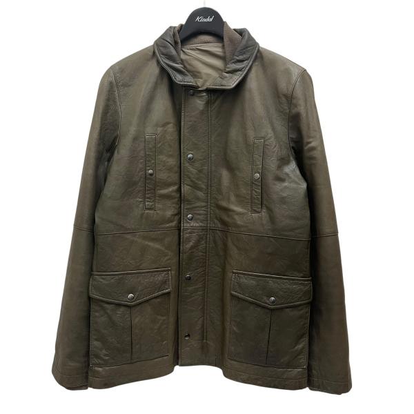 デザインワークス DESIGNWORKS レザージャケット カーキ サイズ：46