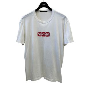 【値下げ】LOUIS VUITTON×Supreme BOX LOGO TEE Tシャツ ホワイト サイズ：S (堅田店)