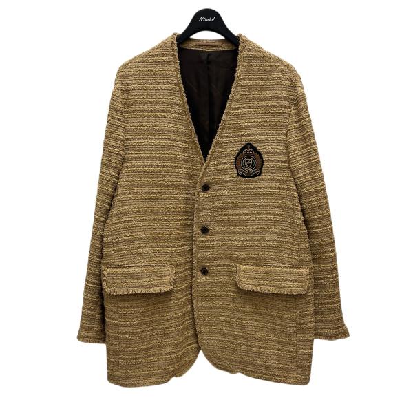 メゾン エ ヴォヤージュ MAISON et VOYAGE ファンシーツイード カラーレスジャケット...