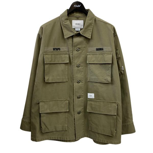 【値下げ】WTAPS ジャングルファティーグジャケット 201WVDT-SHM02 グリーン サイズ...