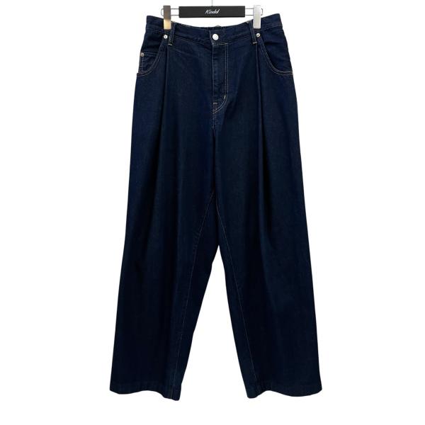 ネオンサイン NEON SIGN Wide denim slacks “One wash” デニムパ...