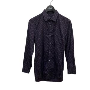 グッチ GUCCI ドット柄シャツ 221667 Z0057 ブラック×パープル サイズ：38/15