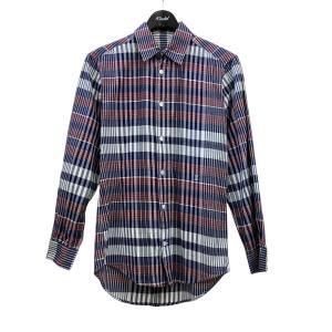 ルイヴィトン LOUIS VUITTON チェックシャツ RM132M H4SH10BUY ネイビー×レッド サイズ：XXS