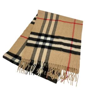 バーバリー BURBERRY ノバチェック カシミヤマフラー ベージュ×ブラック