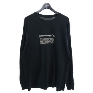 【値下げ】Travis Scott Cactus Jack For Fragment Logo L／S T-shirt ロングスリーブTシャツ ブラック サイズ：L (明石店)｜kindal