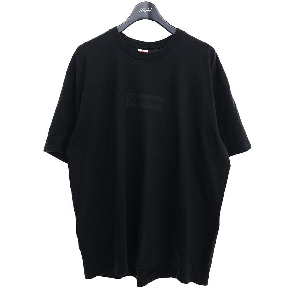 シュプリーム SUPREME Tonal Box Logo Tee　プリントTシャツ ブラック サイ...