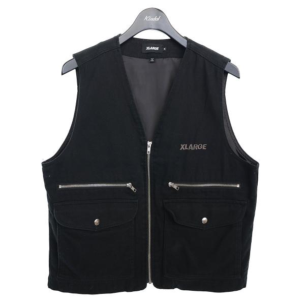 【値下げ】X-LARGE 20SS ジップアップワークベスト　WORK VEST 01201301 ...