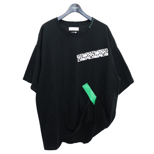 ファセッタズム FACETASM MICKEY GUM TAPE BIG TEE ガムテープ装飾ビッ...