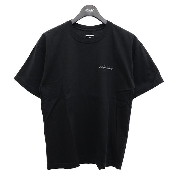 ネイバーフッド NEIGHBOR HOOD ロゴ刺繍Tシャツ ブラック サイズ：XS