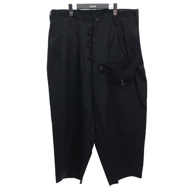 ヨウジヤマモト YOHJI YAMAMOTO 20SS 12本タック変形フラップパンツ HN-P49...