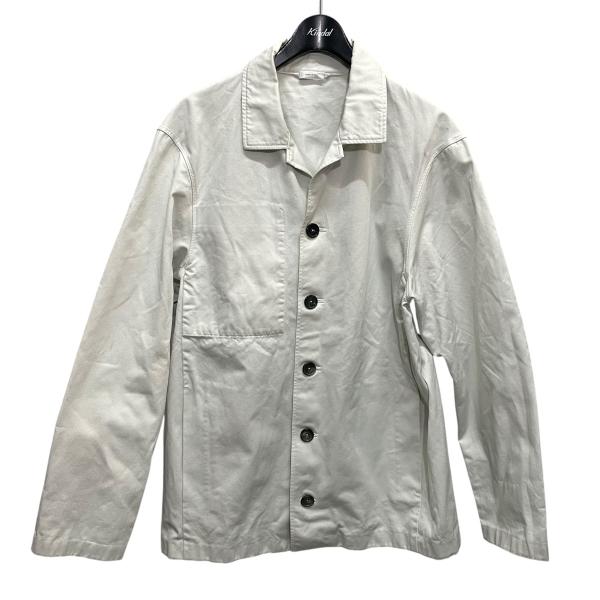 【値下げ】JIL SANDER ワークジャケット JSMK400447 ホワイト サイズ：50 (明...