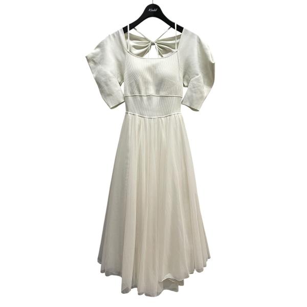 【値下げ】Snidel Chacottニット×チュールコンビワンピース ワンピース SWNO2510...