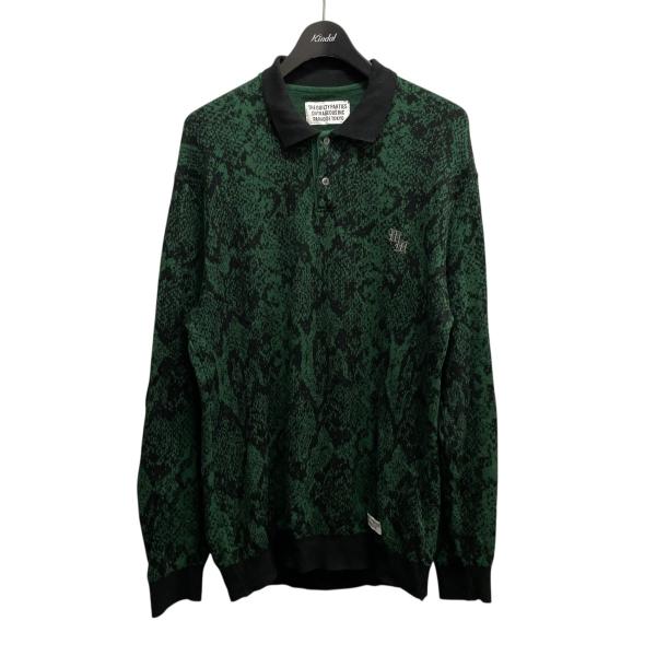 ワコマリア WACKO MARIA Python Knit Jacquard Polo Shirt ...