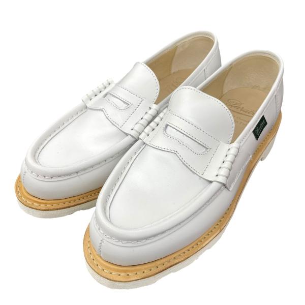 パラブーツ PARABOOT ORSAY／GRIFF ローファー ホワイト サイズ：3 1/2
