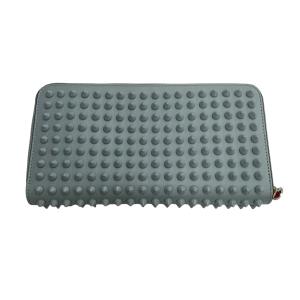 クリスチャンルブタン Christian Louboutin ラウンドジップ長財布 ブルー