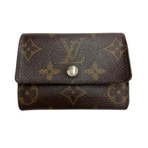 ルイヴィトン LOUIS VUITTON ポルト モネ プラ コインケース M61930 ブラウン