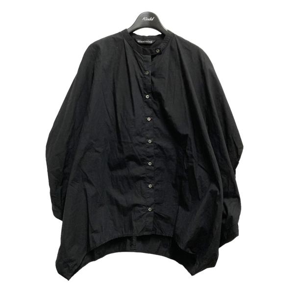 ミズイロ mizuiro-ind sand collar dolman shirt ブラック サイズ...