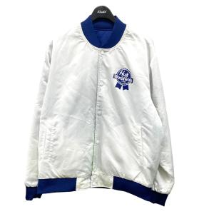 ハフ HUF ×PABST BLUE RIBBON リバーシブルジャケット JK00345 ネイビー×ホワイト サイズ：L｜kindal