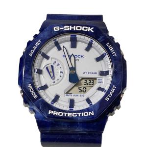 カシオ CASIO G-SHOCK デジアナウォッチ GA 2100BWP ブルー サイズ：-｜kindal