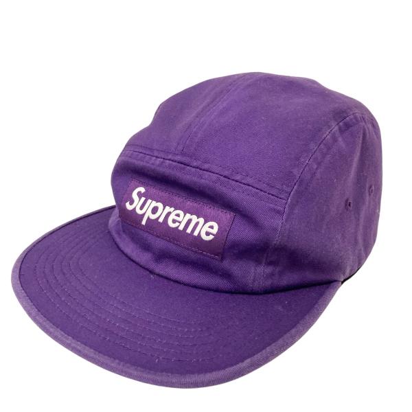 シュプリーム Supreme Washed Chino Twill Camp Cap パープル