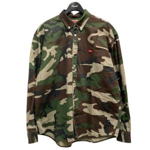 【値下げ】Supreme 25AW Small Box Denim Shirt Woodland Camo カモフラ柄 ボタンダウンシャツ オリーブ