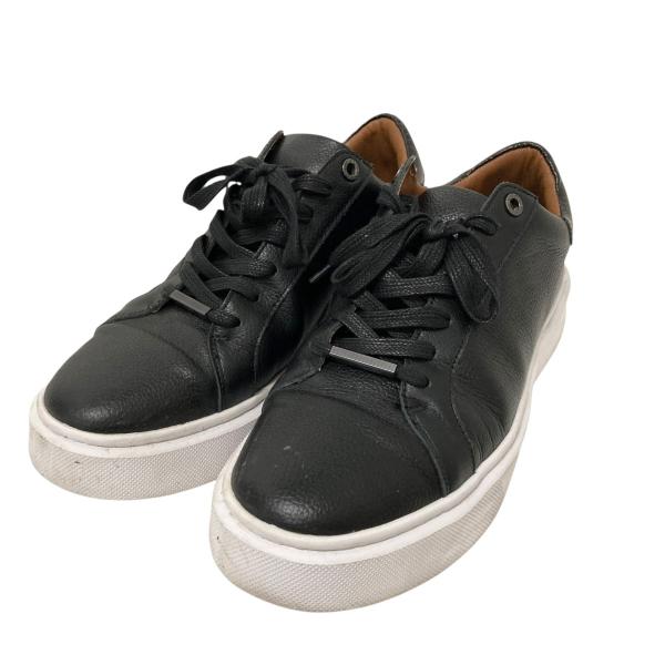 デバイスワン DEVICE 1 パイソンスタンプ レザースニーカー AMGS249513 ブラック ...