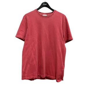MONCLER MAGLIA T-SHIRT プリントTシャツ G10918C7C110 レッド サイズ：M (和歌山店)