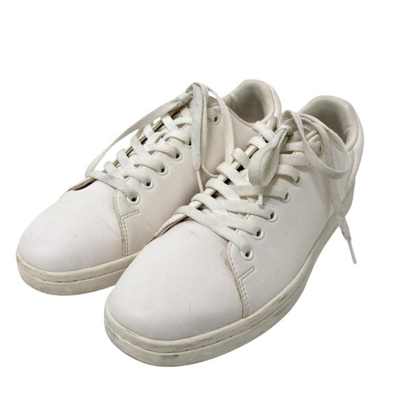 ラフシモンズ RAF SIMONS レザースニーカー HR760001S ホワイト サイズ：40