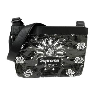 シュプリーム Supreme 21SS Bandana Tarp Side Bag ショルダーバッグ ブラック