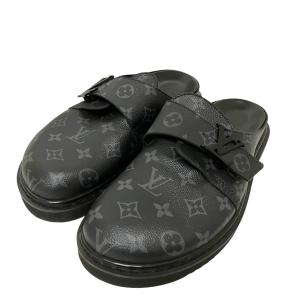 ルイヴィトン LOUIS VUITTON イージーライン・ミュール モノグラム クロッグサンダル FD0231 ブラック サイズ：8