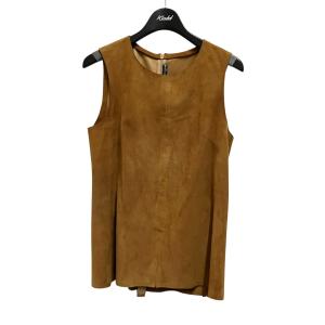 バレンシアガ BALENCIAGA レザーベスト 256307 TU650 ベージュ サイズ：40