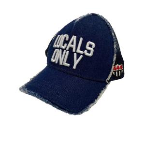 ヨシノリコタケ YOSHINORI KOTAKE デニムキャップ　「LOCALS ONLY」 インディゴ｜kindal