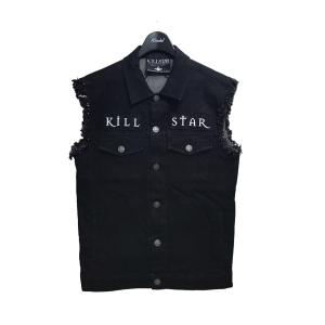 【値下げ】KILL STAR デニムベスト ブラック サイズ：M (EC)｜kindal