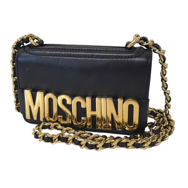 モスキーノ MOSCHINO チェーンショルダーバッグ ブラック