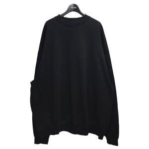 バレンシアガ BALENCIAGA ネックロゴダメージ加工スウェット 745007 TOVF3 ブラック サイズ：4｜kindal