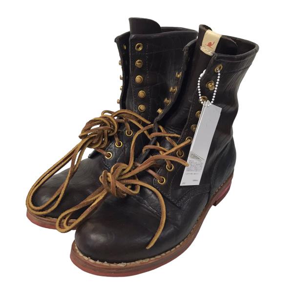 【値下げ】VISVIM 「POWELL BOOTS HI-FOLK」レザーブーツ ブラウン サイズ：...