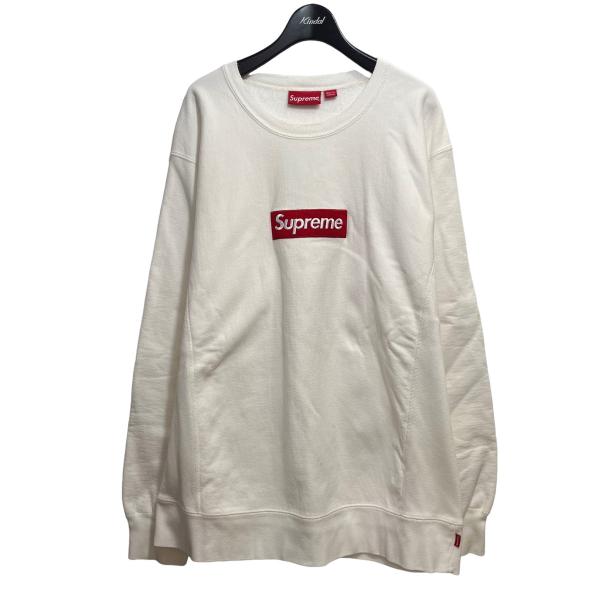 シュプリーム SUPREME 「Box Logo Crewneck」 ボックスロゴスウェット ホワイ...