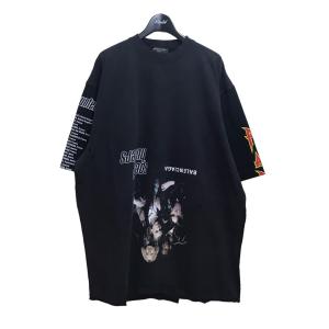 バレンシアガ BALENCIAGA スピードハンターズアップサイドダウンTシャツ 698811 TMVC9 ブラック サイズ：4｜kindal